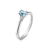 Blue Topaz & Diamond Ring - Dracakis Jewellers
